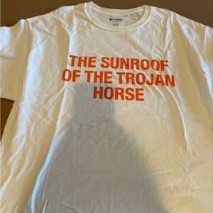 Abloh Trojan tshirt. NEW NEVER WORN